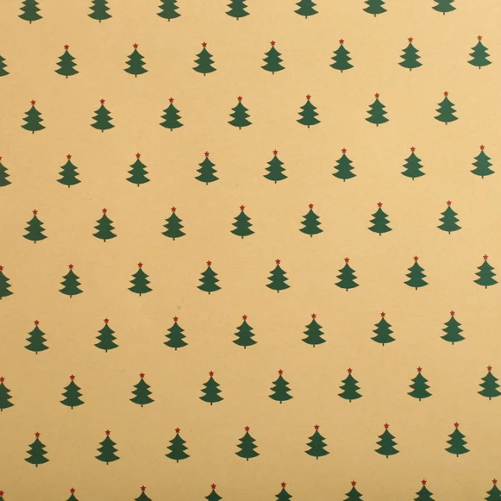 Christmas Gift Wrapping Paper Thickened Christmas Cowhide Wrapping Paper Christmas Tree Elk Gift Box Wrapping Paper Christmas Tree 2|Christmas Tree 2*50*70Cm-50 * 70Cm
