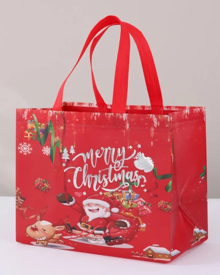 Christmas Cute Christmas Tree Santa Claus Letter Nonwoven Party Festival Gift Bags Red Christmas; Horizontal Plate 36*47*