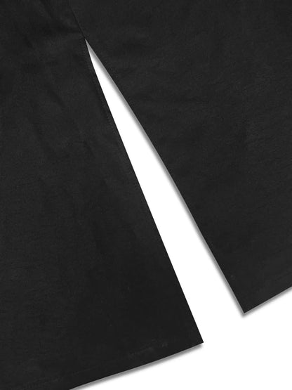 Lapel Collar Button-Front Longline Coat