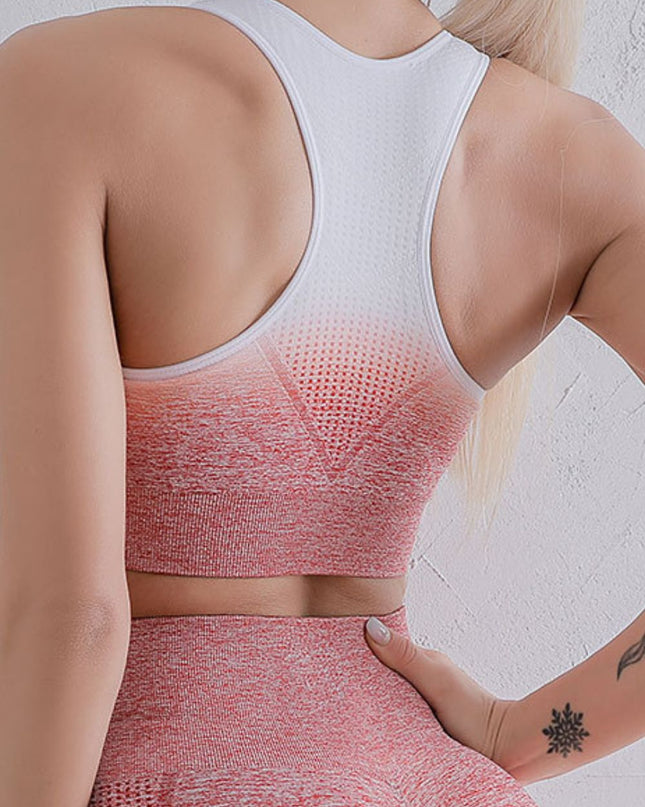 Gradient Sports Bra and Leggings Set 