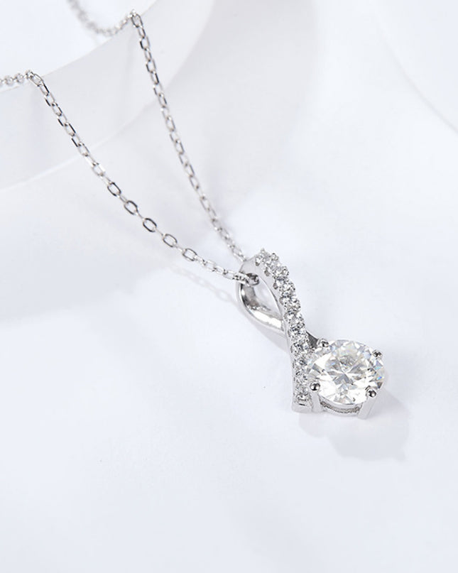 Special Occasion 1 Carat Moissanite Pendant Necklace