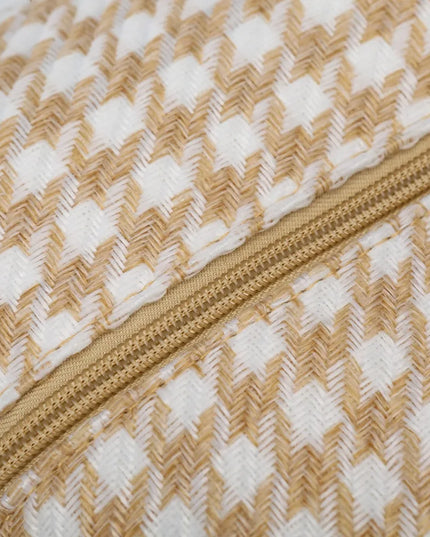 Houndstooth Canvas Travel Bag