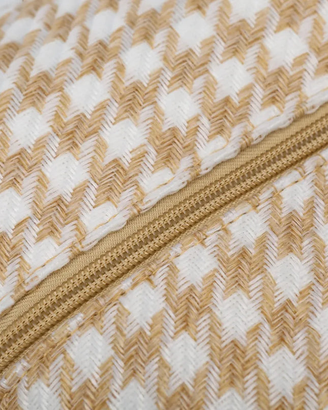 Houndstooth Canvas Travel Bag