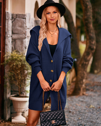 Dropped Shoulder Long Sleeve Cardigan
