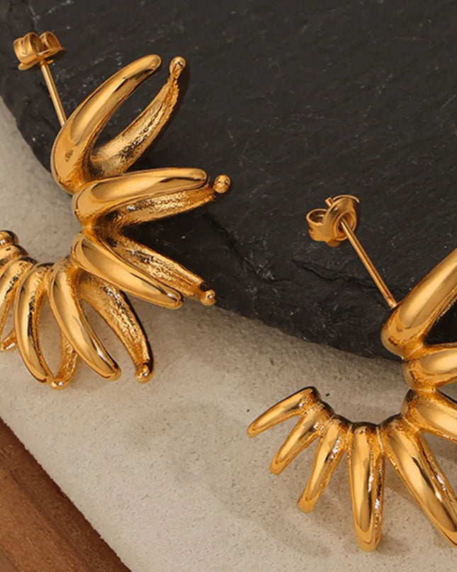 Titanium Steel Irregular Shape Earrings