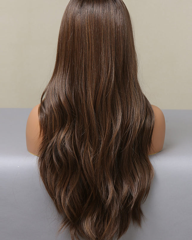 13*2" Lace Front Wigs Synthetic Long Wave 26" Heat Safe 150% Density