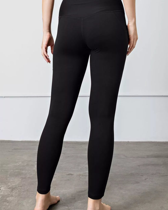 Faith Apparel High Waist Wide Waistband Leggings