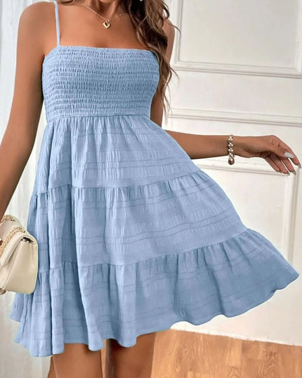 Smocked Tiered Cami Dress