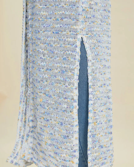 Double Take Full Size Open Front Longline Cardigan 