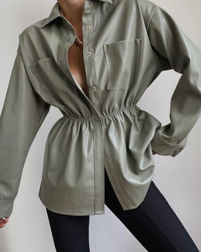 Snap Down Collared Jacket