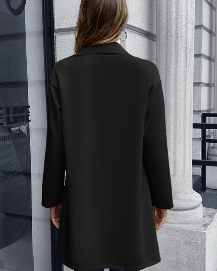 Ivy Lane Lapel Collar Long Sleeve Blazer