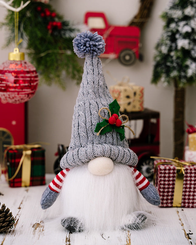 Light-Up Short Leg Faceless Gnome Light Gray One Size