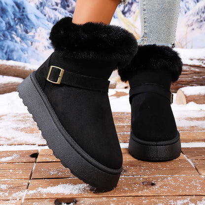 Round Toe Platform Boots