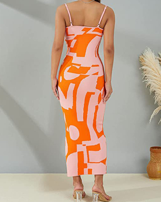 Spaghetti Strap Maxi Sweater Dress