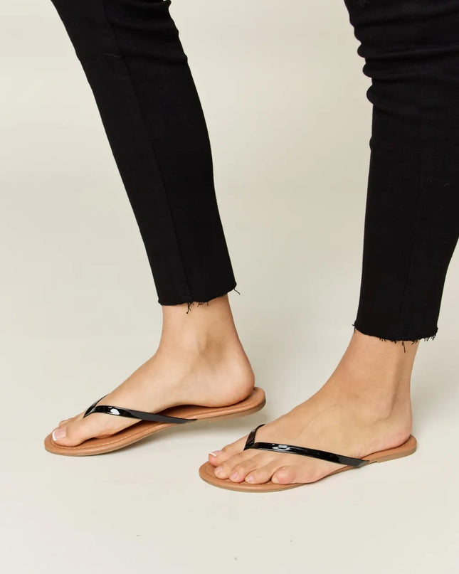 WILD DIVA PU Leather Open Toe Sandals