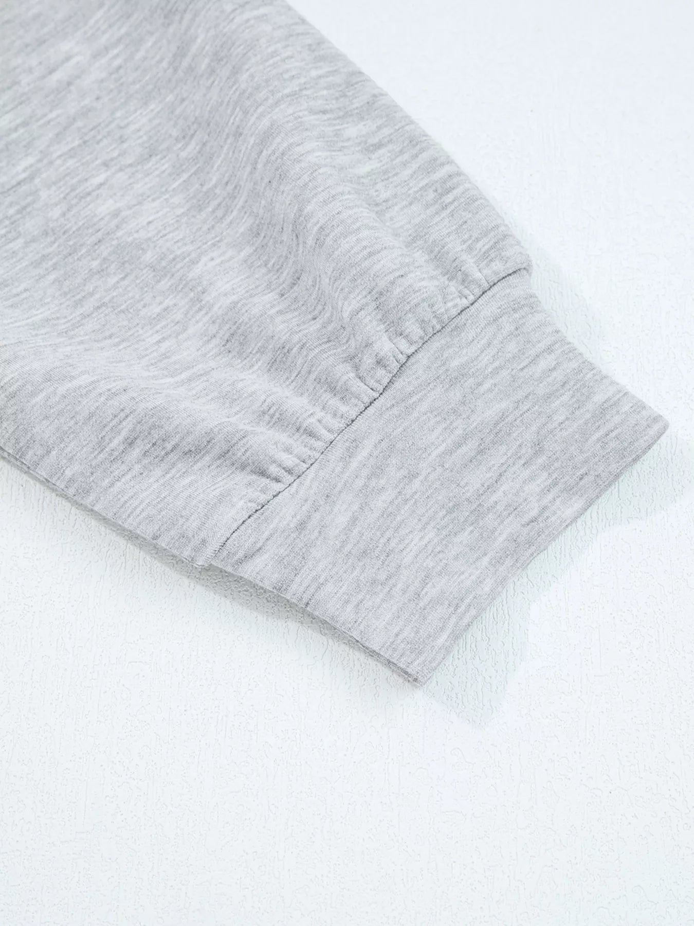 Zip Collar Long Sleeve Top and Drawstring Pants Set