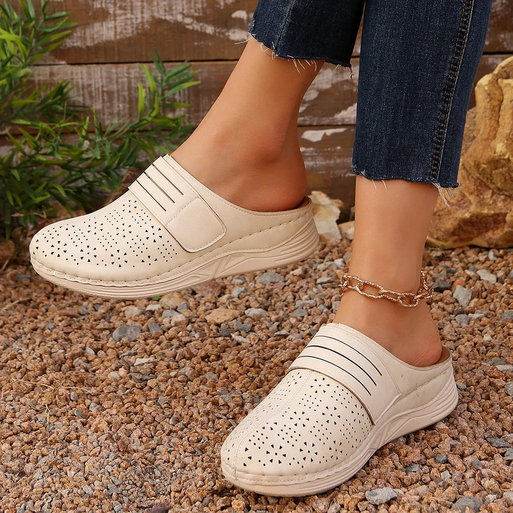 Round Toe Wedge Sandals