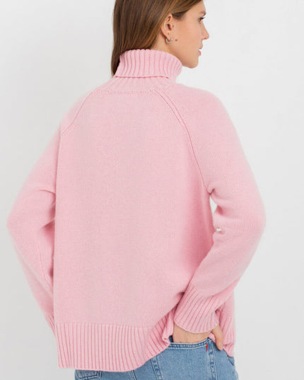 Turtle Neck Raglan Sleeve Sweater