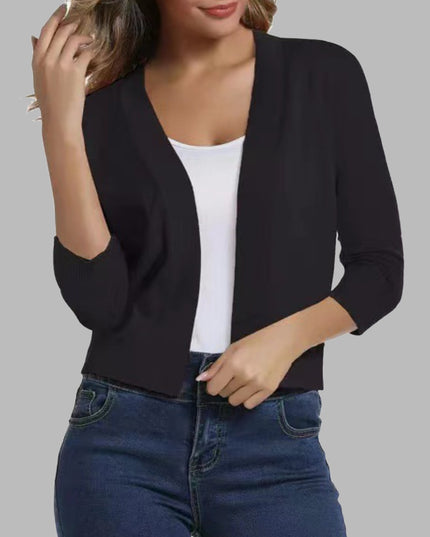 Open Front Cardigan Chocolate