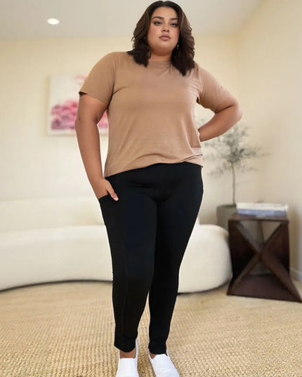 Wide Waistband Sports Leggings 