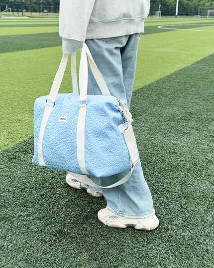 Textured Nylon Travel Bag