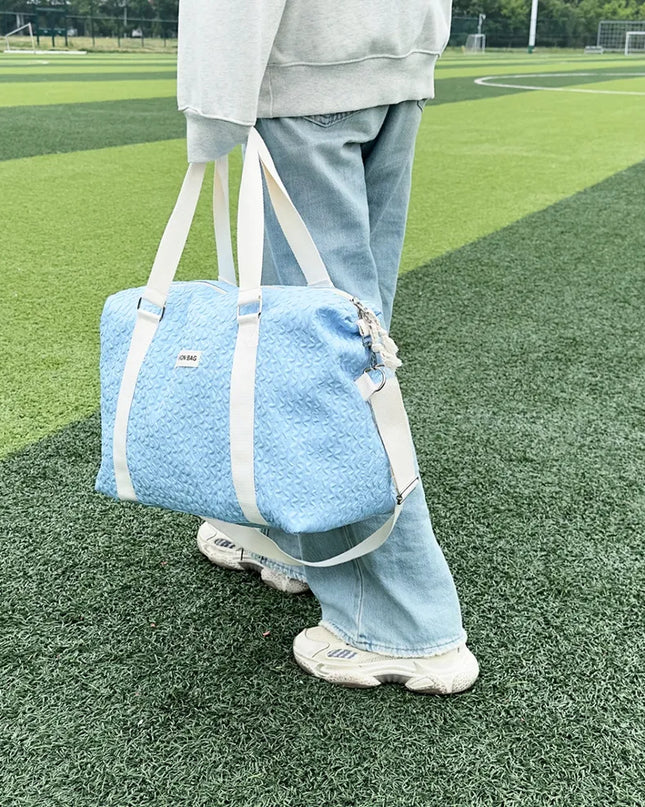 Textured Nylon Travel Bag