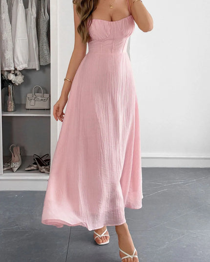 Sweetheart Neck Cami Dress Pink