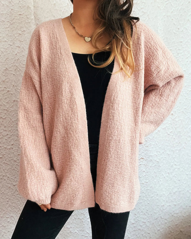 Open Front Long Sleeve Cardigan
