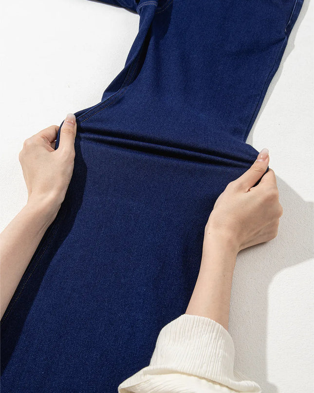 Asymmetric Waist Flare Jeans