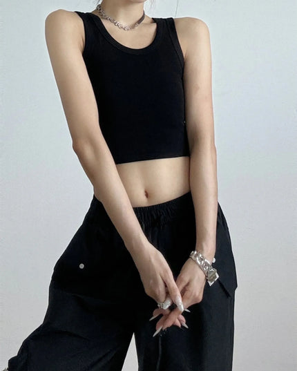 Ribbed Crop Tank Top