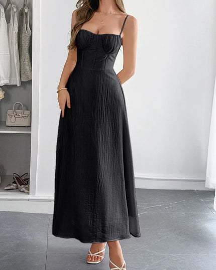 Sweetheart Neck Cami Dress Black