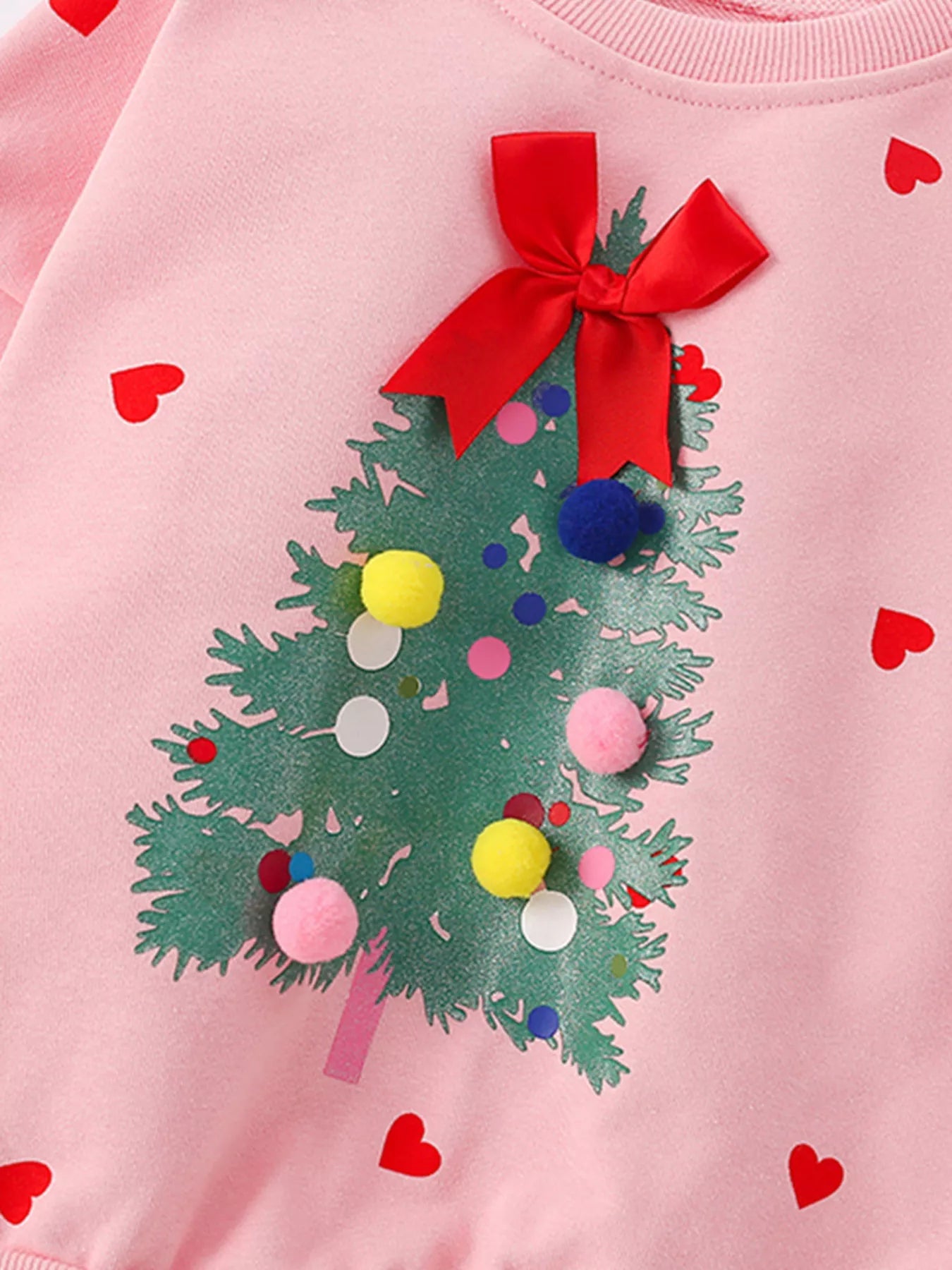 Children's Christmas Tree Applique Sweatshirt