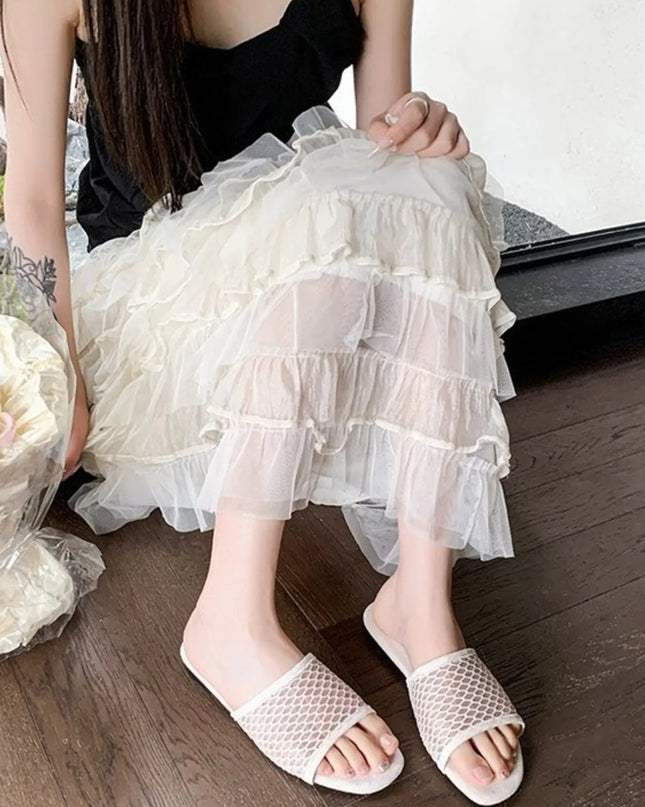 Mesh Breathable Comfort Slide Sandals 