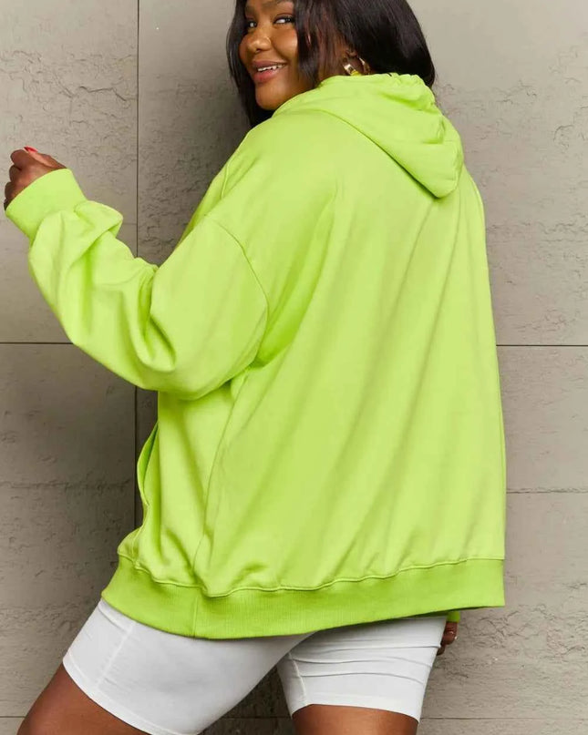 Full Size Drawstring Long Sleeve Hoodie