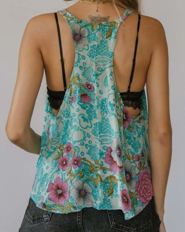 Printed Scoop Neck Tank 