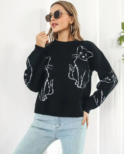 Round Neck Long Sleeve Sweater