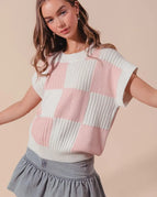 DUSTY PINK/IVORY / S