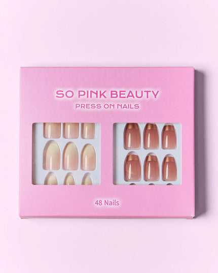 SO PINK BEAUTY Press On Nails 2 Packs 
