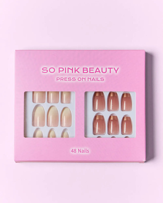 SO PINK BEAUTY Press On Nails 2 Packs 