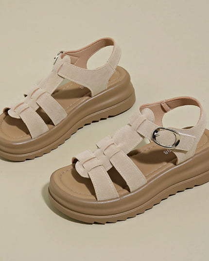 Platform Sandals with Ankle Strap 