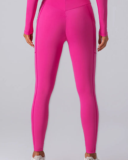 High Waist Active Leggings with Pockets 