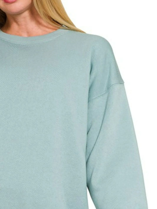 Zenana Fleece Round Neck Sweatshirts