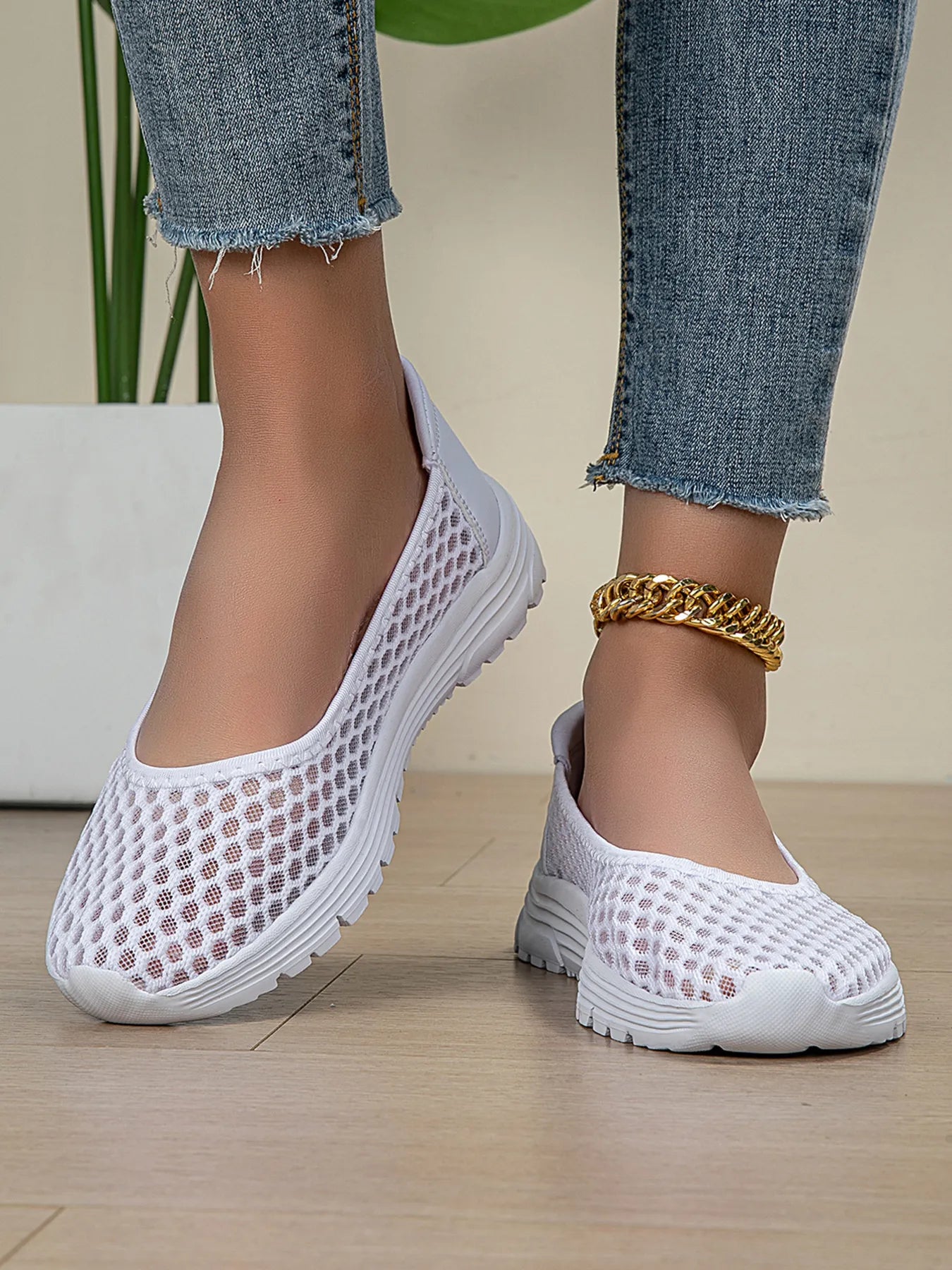 Breathable Mesh Slip-Ons 