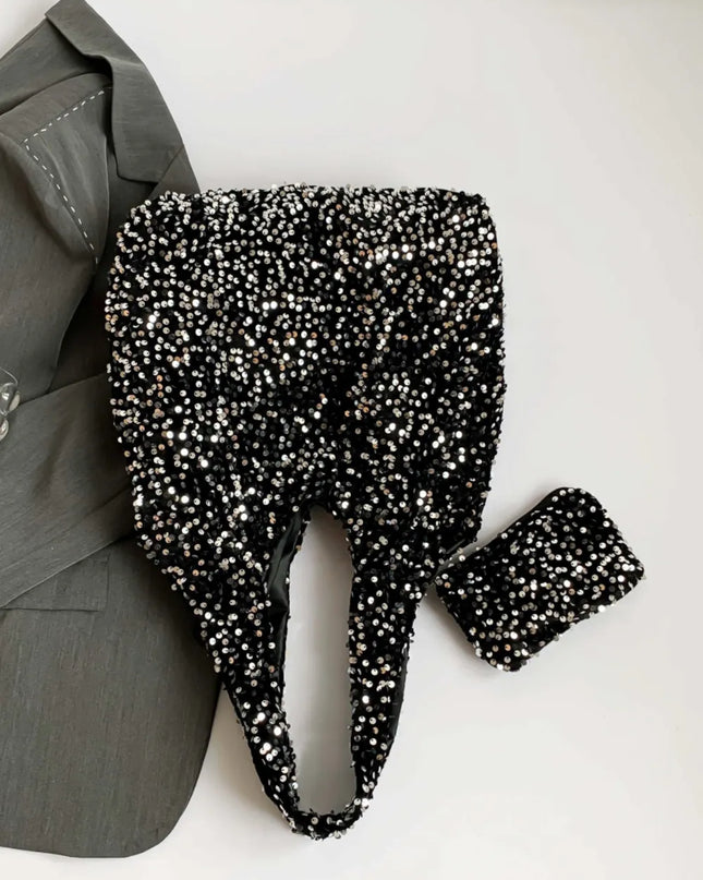 Sequin Polyester Handbag 