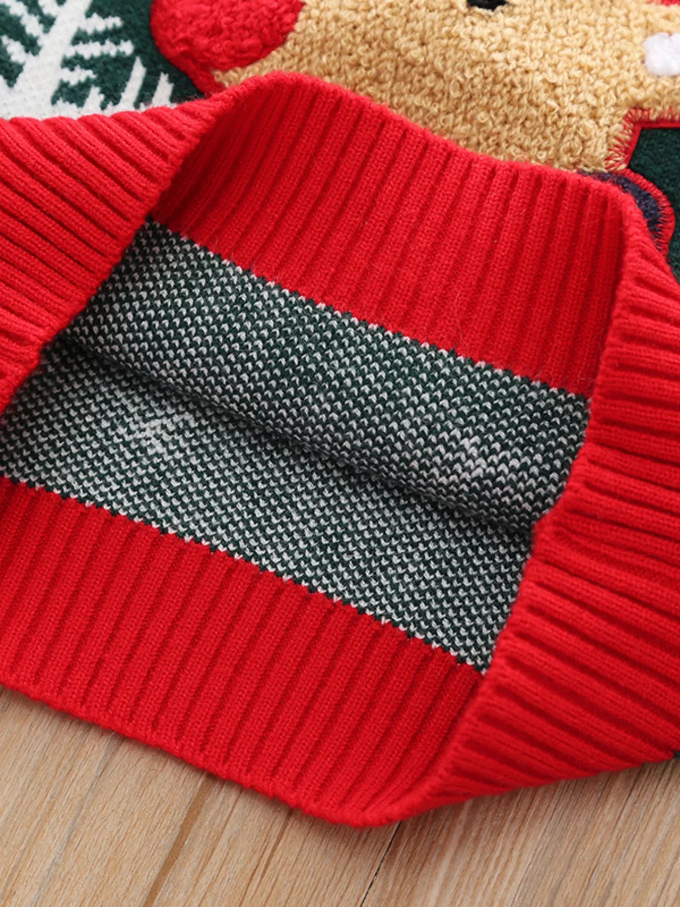 Children's Christmas Reindeer Snowflake Knitted Sweater