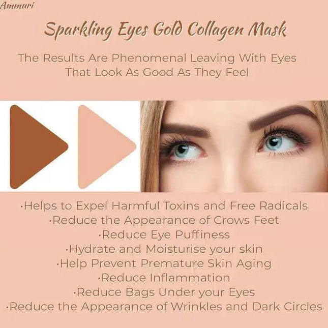 Ammuri Sparkling Collagen Gold Eyes Mask Under Eye Patches A