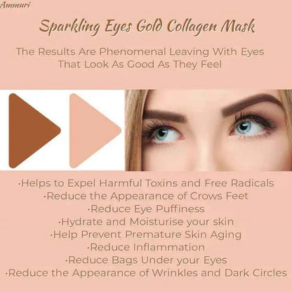 Ammuri Sparkling Collagen Gold Eyes Mask Under Eye Patches A