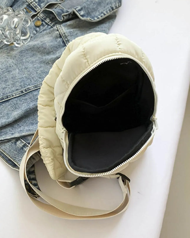 Quilted Nylon Crossbody Bag