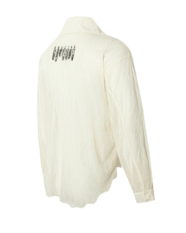 Men's Abstract Print Button-Up Shirt