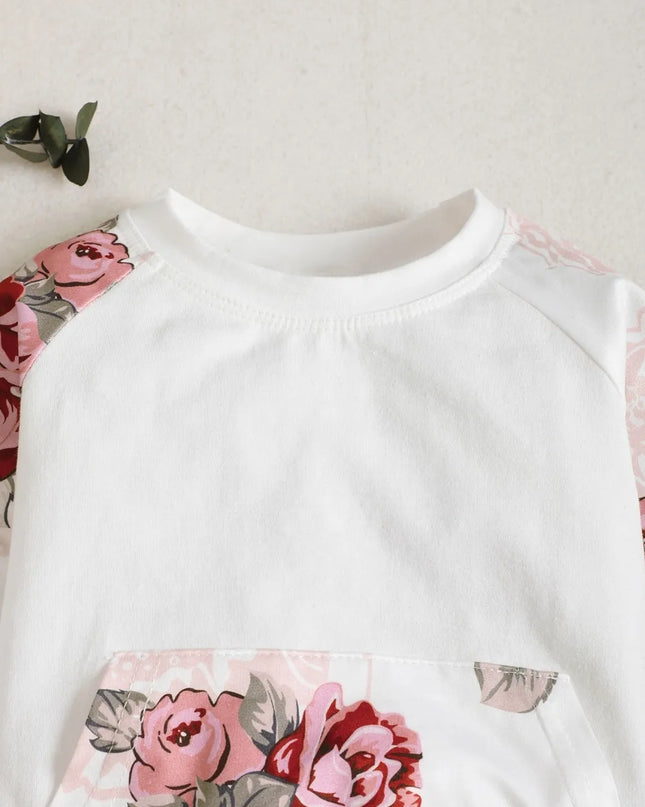 Children's Floral Top and Pants Set